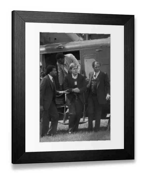 Framed Print : John Hinckley, Jr. Arrives At Marine Base