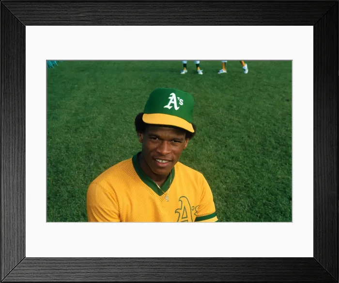 Framed Print : Portrait of Rickey Henderson Framed Print : Portrait of Rickey Henderson