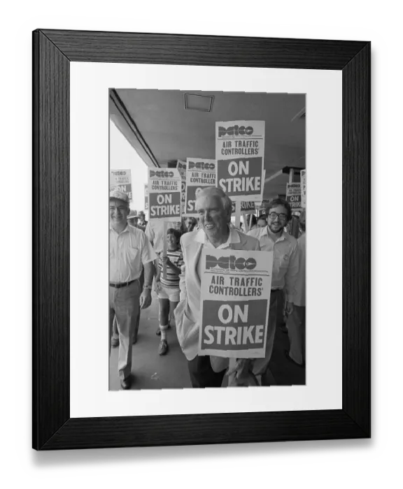 Framed Print : Head Of U.A.W. on a Picket Line Framed Print : Head Of U.A.W. on a Picket Line
