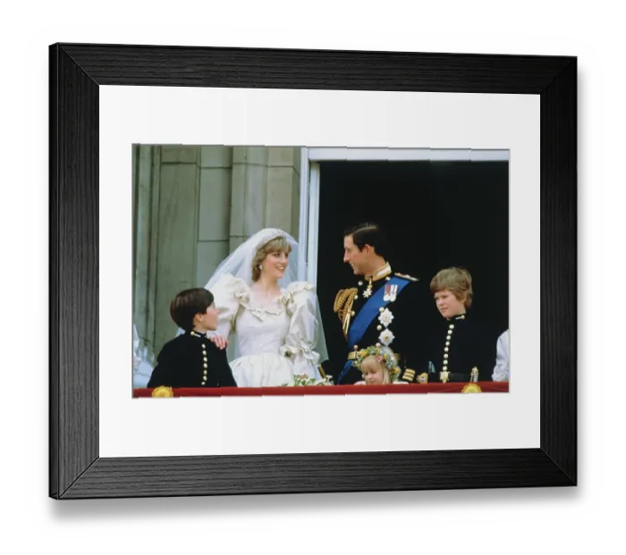 Framed Print : Prince Charles and Princess Diana After Wedding Framed Print : Prince Charles and Princess Diana After Wedding