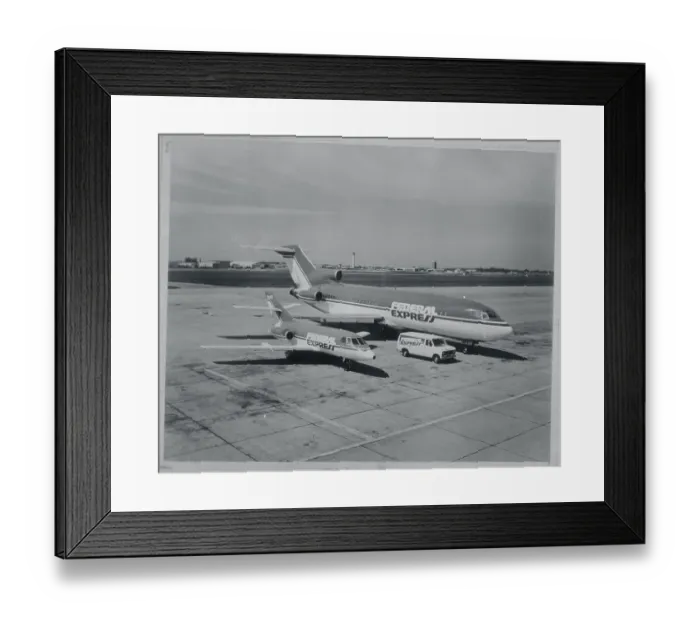 Framed Print : Federal Express Airplanes