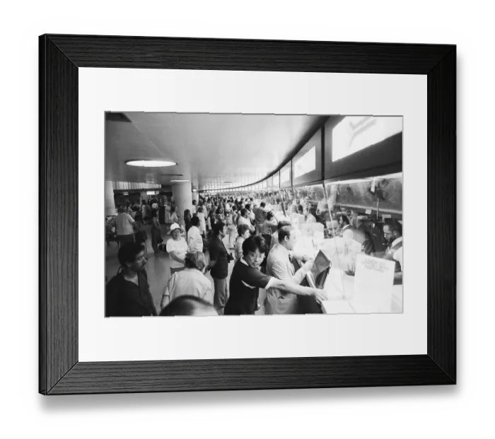 Framed Print : Crowd at Penn Station Framed Print : Crowd at Penn Station