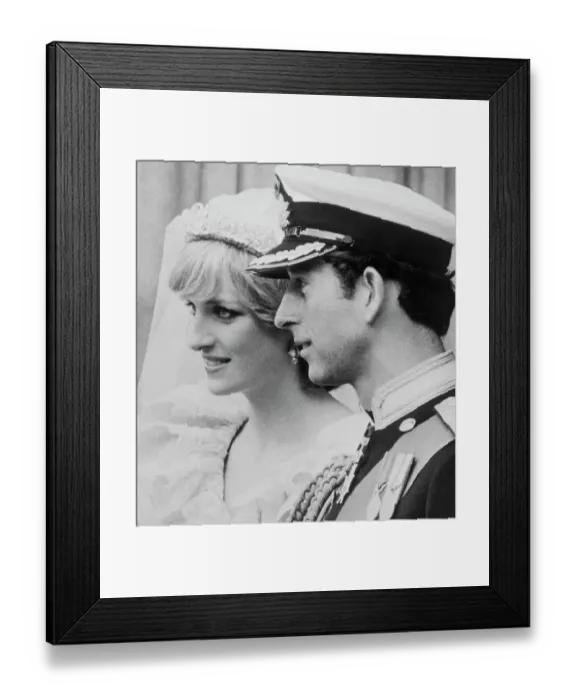 Framed Print : Prince Charles and Princess Diana at Wedding Framed Print : Prince Charles and Princess Diana at Wedding