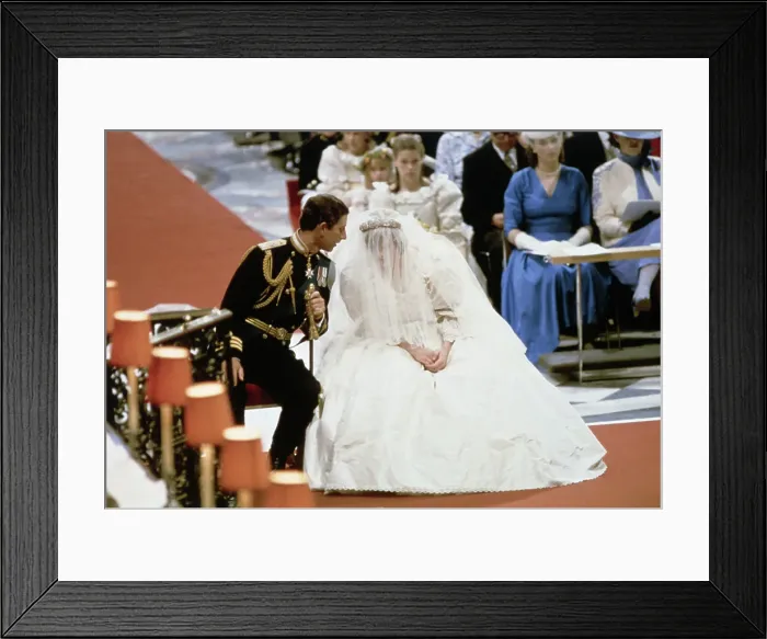 Framed Print : Prince Charles and Princess Diana At Wedding Framed Print : Prince Charles and Princess Diana At Wedding