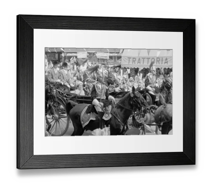 Framed Print : Queen Elizabeth Going to Wedding
