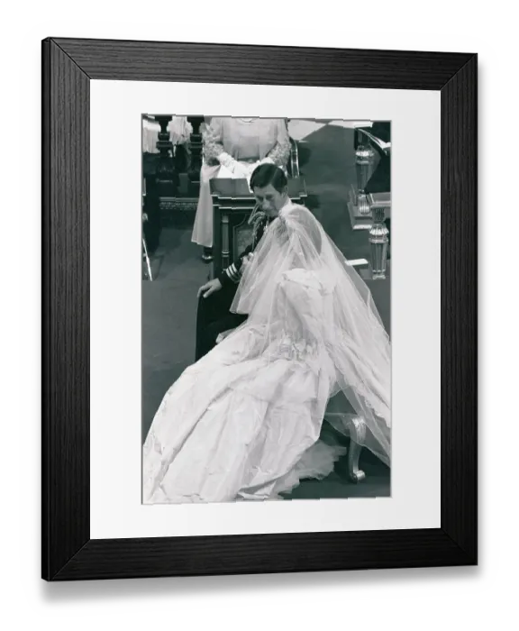 Framed Print : Prince Charles and Diana Spencer During Wedding Framed Print : Prince Charles and Diana Spencer During Wedding