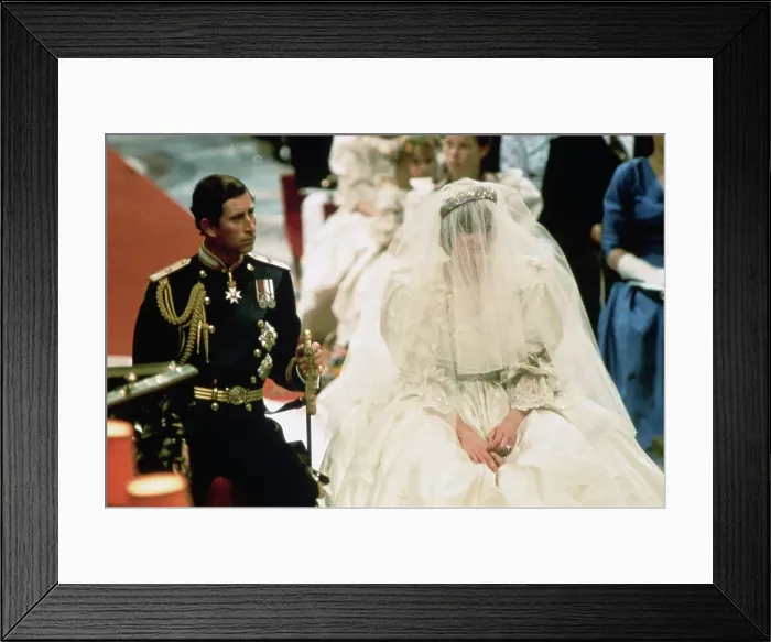 Framed Print : Wedding of Prince Charles and Lady Diana Framed Print : Wedding of Prince Charles and Lady Diana