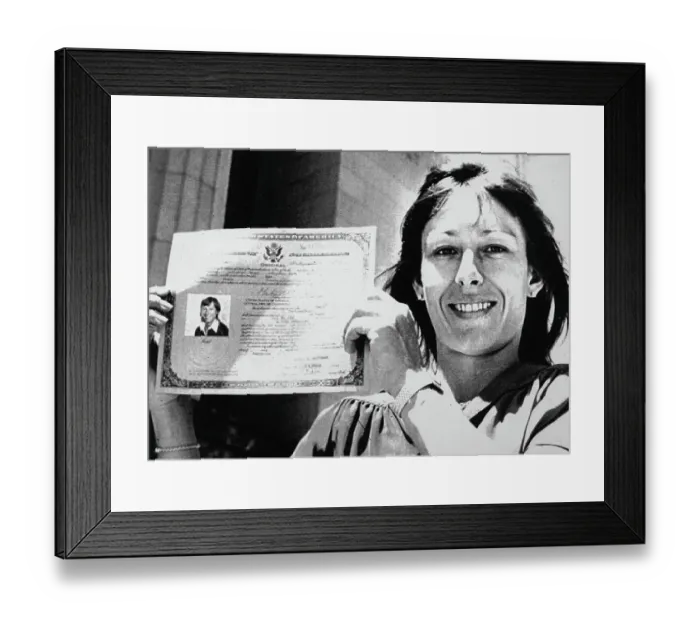 Framed Print : Tennis Star Martina Navratilova Framed Print : Tennis Star Martina Navratilova