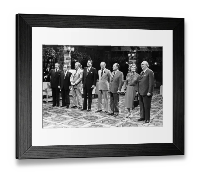 Framed Print : Economic Summit Commission Members Framed Print : Economic Summit Commission Members