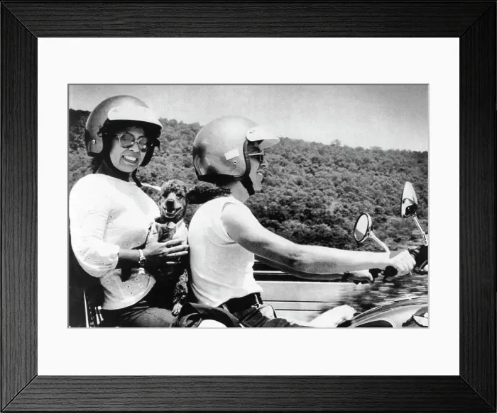 Framed Print : Dog Ride. Two friends ride a motorbike with their dog, Montgomery Ferry, Pennsylvania, Framed Print : Dog Ride. Two friends ride a motorbike with their dog, Montgomery Ferry, Pennsylvania,