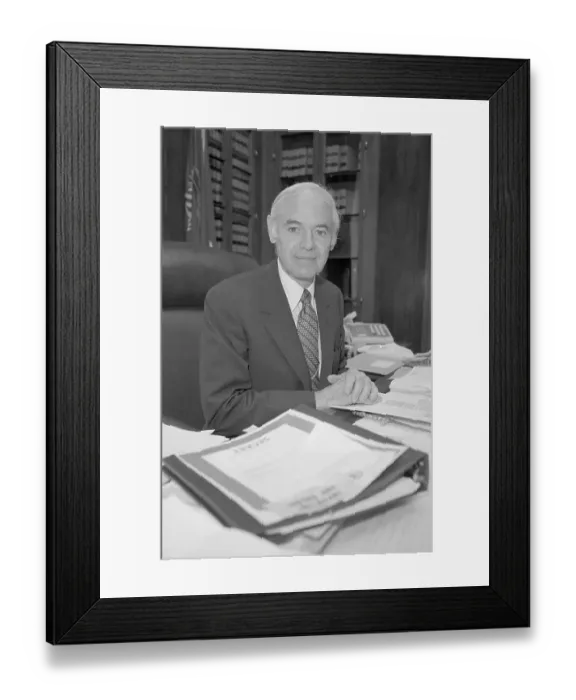 Framed Print : Attorney General William F. Smith Sitting at Desk Framed Print : Attorney General William F. Smith Sitting at Desk
