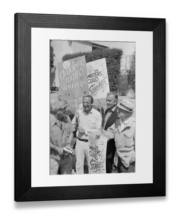 Framed Print : Screen Writers Strike Framed Print : Screen Writers Strike