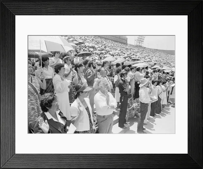 Framed Print : Immigrants Take Oath And Hold Umbrellas Framed Print : Immigrants Take Oath And Hold Umbrellas
