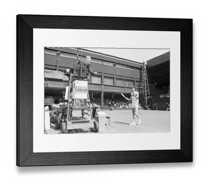 Framed Print : John McEnroe Approaching Chair in Argument Framed Print : John McEnroe Approaching Chair in Argument