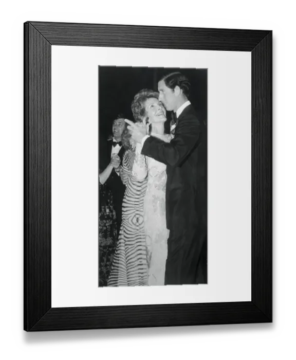 Framed Print : Nancy Reagan Dancing with Prince Charles Framed Print : Nancy Reagan Dancing with Prince Charles