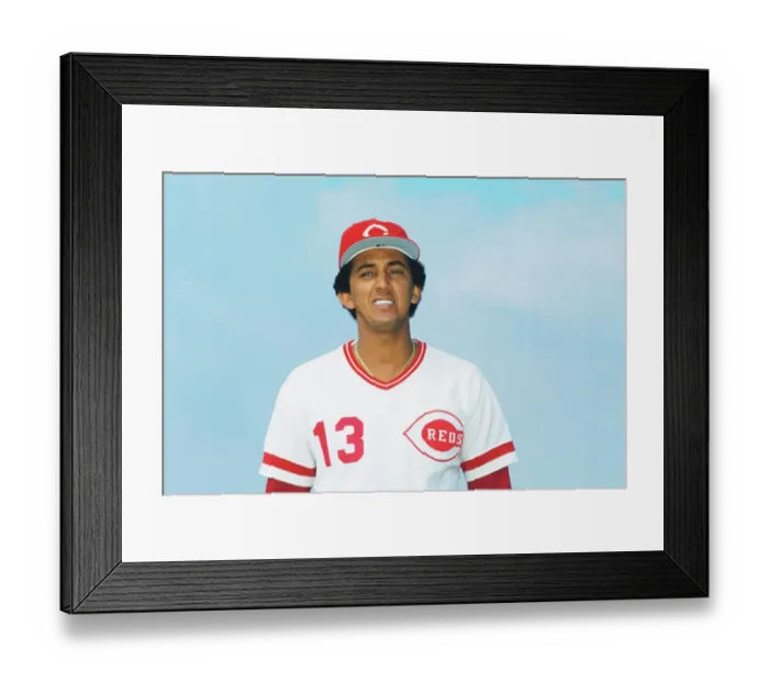 Framed Print : Portrait of Dave Concepcion Framed Print : Portrait of Dave Concepcion