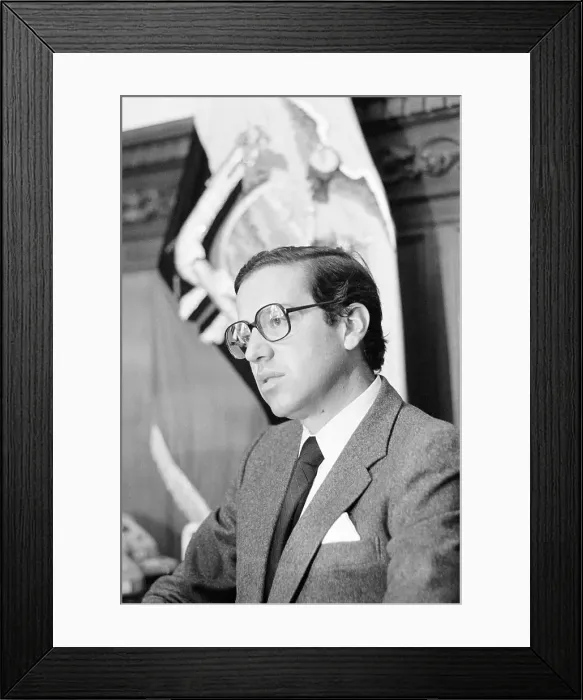 Framed Print : Portrait of Oswaldo Hurtado Framed Print : Portrait of Oswaldo Hurtado