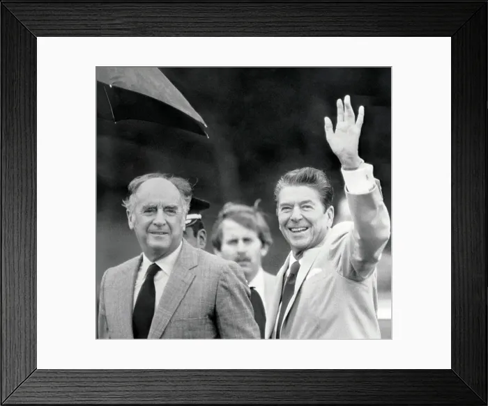 Framed Print : Ronald Reagan and Jose Portillo Framed Print : Ronald Reagan and Jose Portillo