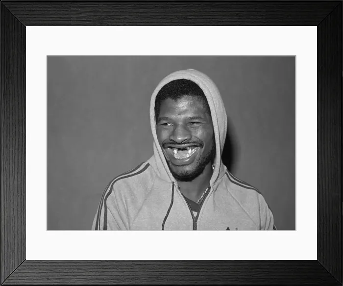 Framed Print : Toothless Leon Spinks Smiling Framed Print : Toothless Leon Spinks Smiling