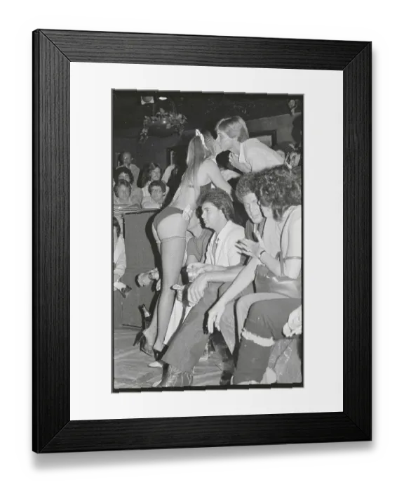 Framed Print : Staci Stearns Kissing Audience Member Framed Print : Staci Stearns Kissing Audience Member