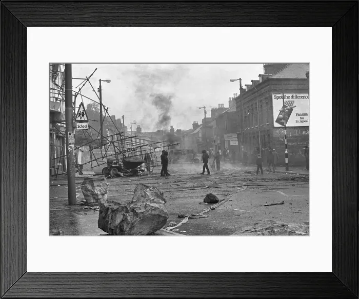 Framed Print : Car Fires in Belfast Framed Print : Car Fires in Belfast
