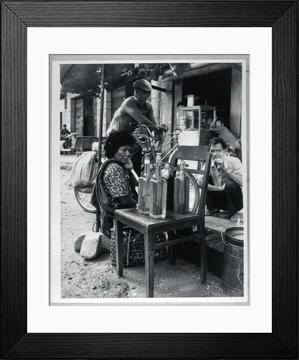 Framed Print : Gasoline in a Cambodian Black Market Framed Print : Gasoline in a Cambodian Black Market