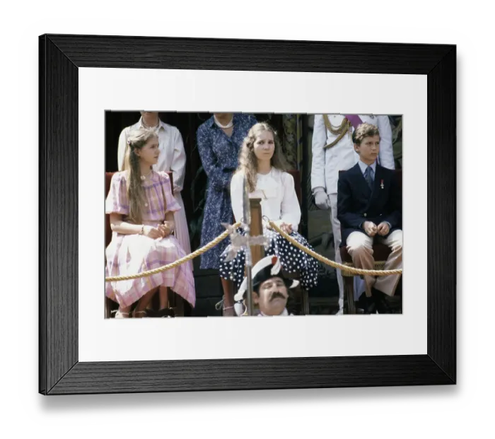 Framed Print : Queen Sofia and Crown Prince Felipe of Spain Framed Print : Queen Sofia and Crown Prince Felipe of Spain
