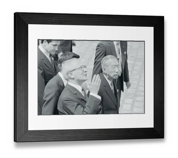 Framed Print : Emperor Hirohito and Erich Honecker