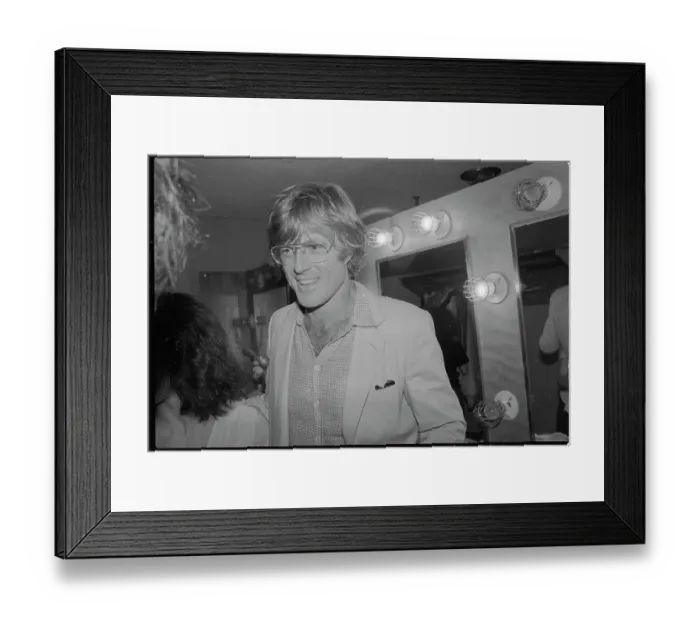 Framed Print : Robert Redford in Dressing Room Framed Print : Robert Redford in Dressing Room