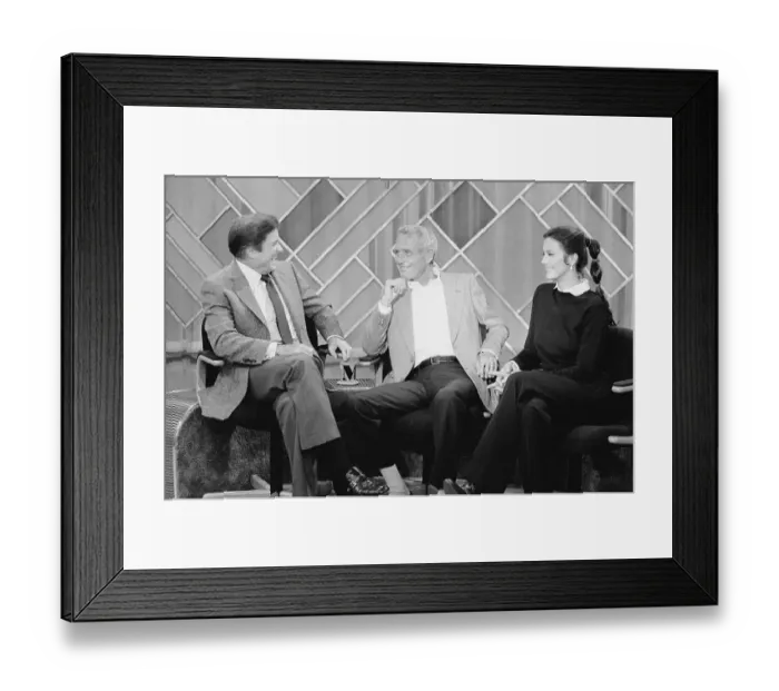 Framed Print : Portrait of Paul Newman, Lynda Carter and Mike Douglas Framed Print : Portrait of Paul Newman, Lynda Carter and Mike Douglas