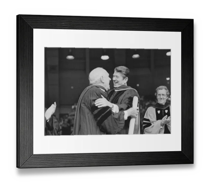 Framed Print : Ronald Reagan and Peers at Commencement Framed Print : Ronald Reagan and Peers at Commencement