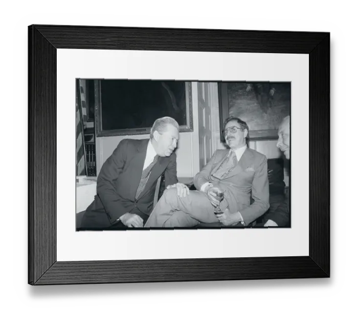 Framed Print : Producers Alexander Cohen and David Merrick Framed Print : Producers Alexander Cohen and David Merrick
