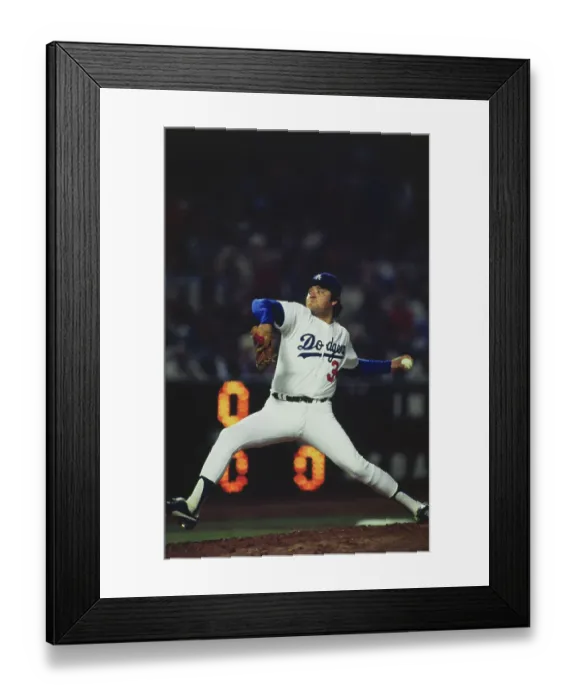 Framed Print : Fernando Valenzuela Pitching Framed Print : Fernando Valenzuela Pitching