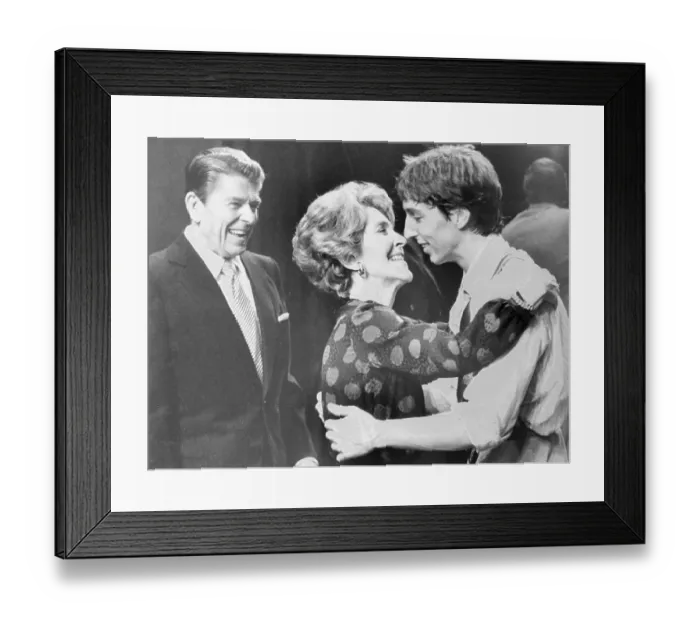 Framed Print : Nancy and Ronald Reagan with Their Son Framed Print : Nancy and Ronald Reagan with Their Son