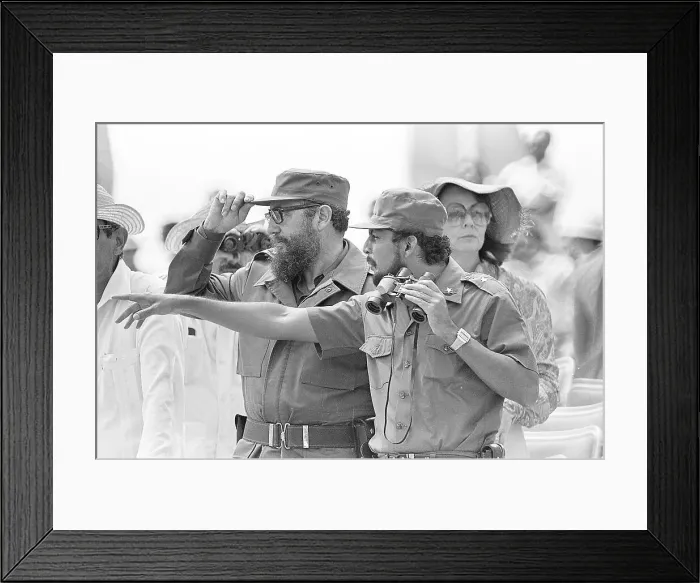 Framed Print : Fidel Castro at May Day Parade Framed Print : Fidel Castro at May Day Parade