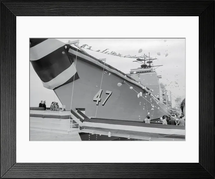 Framed Print : Christening of the Ticonderoga