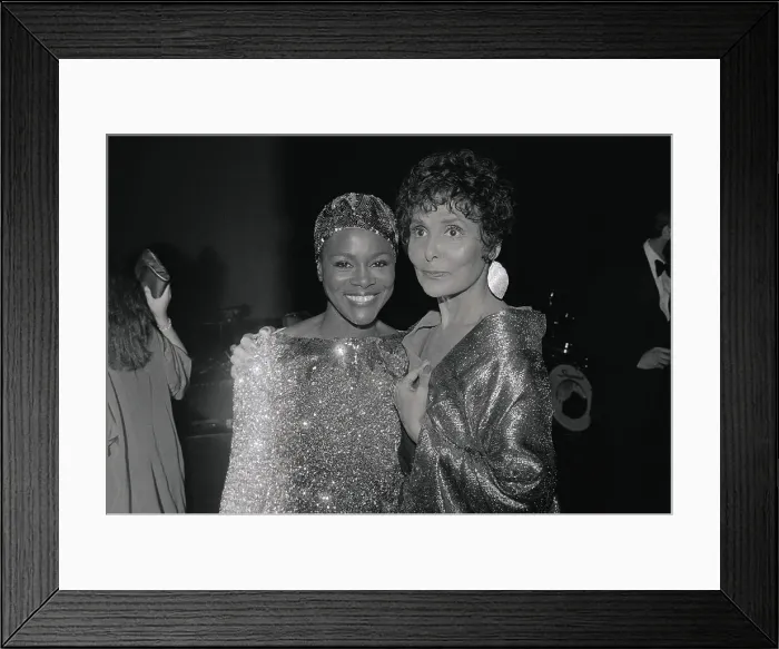 Framed Print : Entertainers Lena Horne and Cicely Tyson Posing Together Framed Print : Entertainers Lena Horne and Cicely Tyson Posing Together