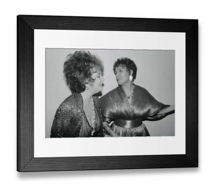 Framed Print : Lena Horne and Elizabeth Taylor Conversing Framed Print : Lena Horne and Elizabeth Taylor Conversing