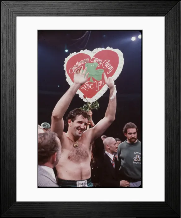 Framed Print : Boxer Holding Heart Tribute Framed Print : Boxer Holding Heart Tribute