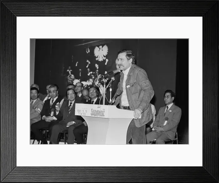 Framed Print : Solidarity Union Leader Walesa Framed Print : Solidarity Union Leader Walesa