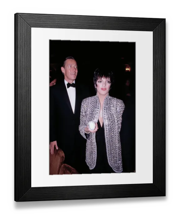 Framed Print : Liza Minnelli Arriving with Halston Framed Print : Liza Minnelli Arriving with Halston