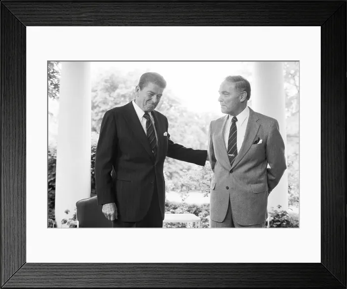 Framed Print : Ronald Reagan and Alexander Haig Framed Print : Ronald Reagan and Alexander Haig