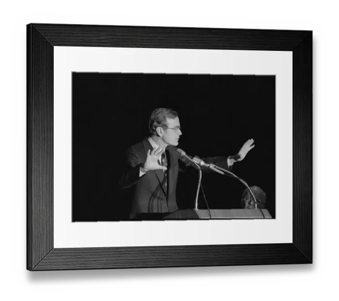 Framed Print : George Bush Making an Address