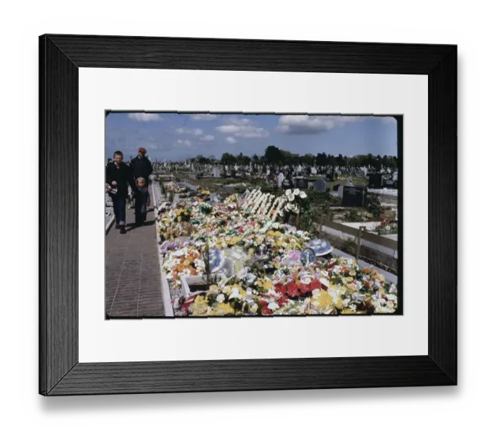 Framed Print : Flowers at Cemetery Framed Print : Flowers at Cemetery