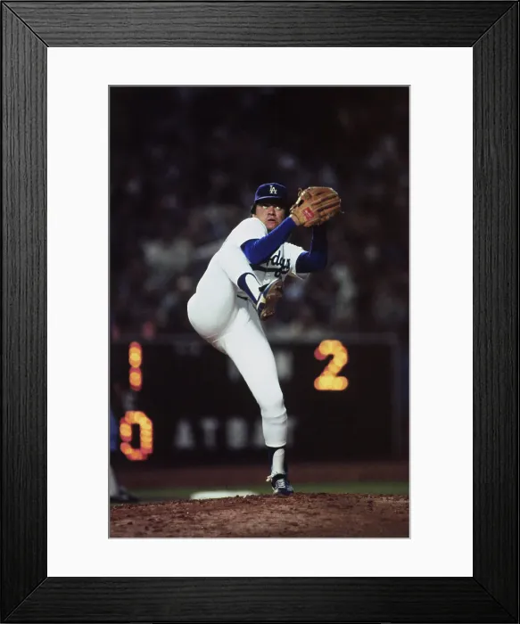 Framed Print : Fernando Valenzuela Pitching Framed Print : Fernando Valenzuela Pitching