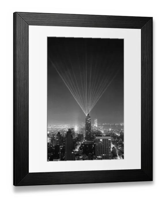 Framed Print : Laser Lights Atop the Empire State Building Framed Print : Laser Lights Atop the Empire State Building