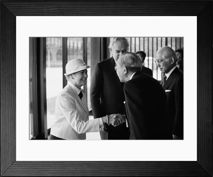 Framed Print : Emperor Hirohito Greeting Princess Grace Framed Print : Emperor Hirohito Greeting Princess Grace