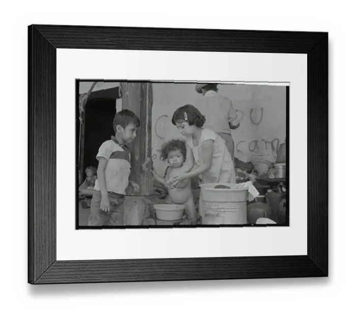 Framed Print : Poor Children in Dirty Clothes in Slum Site Framed Print : Poor Children in Dirty Clothes in Slum Site