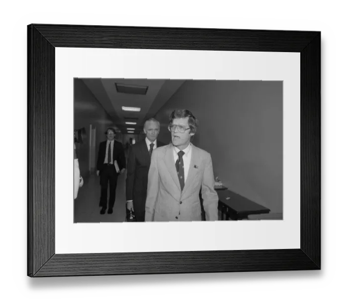 Framed Print : Raymond Lederer Arriving with Lawyer Framed Print : Raymond Lederer Arriving with Lawyer