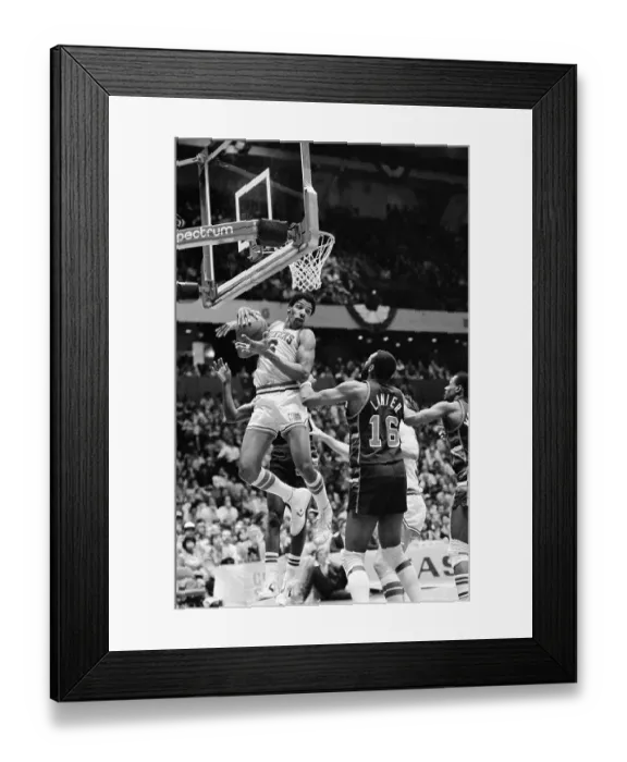 Framed Print : Julius Erving Grabbing Rebound Framed Print : Julius Erving Grabbing Rebound